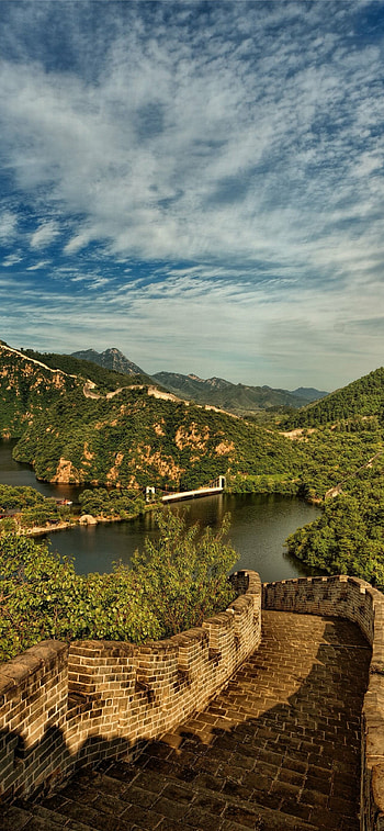 Great Wall of China, , Iconic landmark, Majestic fortification HD phone wallpaper