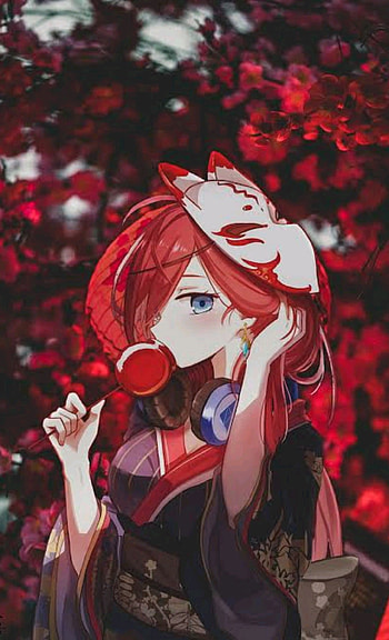 Miku roja, red, anime HD phone wallpaper