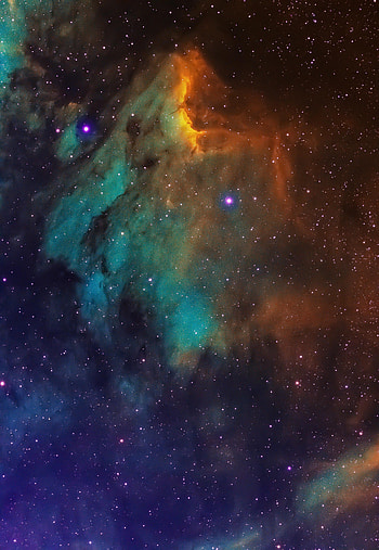 Universe, Stars, Multicolored, Motley, Nebula HD phone wallpaper