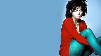 Bjork, Top celeb , Expressive backgrounds, Artistic brilliance HD wallpaper