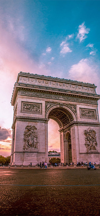 Arc de Triomphe, Elegant design, , Parisian elegance HD phone wallpaper