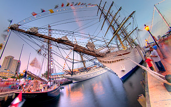 Transport, Landscape, Ships, Sea HD wallpaper