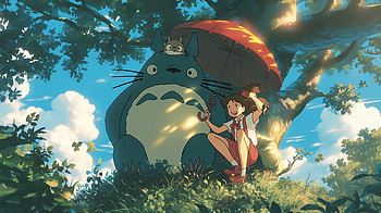 My Neighbor Totoro Umbrella - Anime, Anime, My Neighbor Totoro, Totoro (My Neighbor Totoro), Studio Ghibli, umbrella HD wallpaper