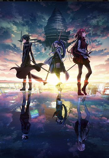 Sao Progressive Poster, movie, sword art online, progressive, anime, asuna, kirito, sao HD phone wallpaper