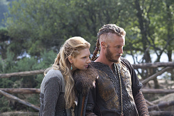 Ragnar Lothbrok, Lagertha (Vikings), Vikings, Vikings (Tv Show), Travis Fimmel, Tv Show, Katheryn Winnick HD wallpaper