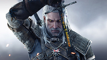 The Witcher Nightmare Of The Wolf, wolf, witcher, man, sword, nightmare, warrior HD wallpaper