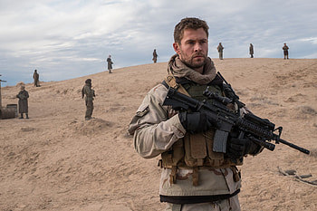Chris Hemsworth In 12 Strong Movie, 12-strong, 2018-movies, chris-hemsworth, movies HD wallpaper