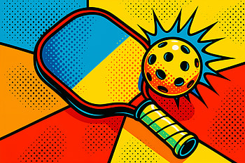 Pickleball: Vibrant Paddle and Ball Pop Art, Paddle, Sports, video game HD wallpaper