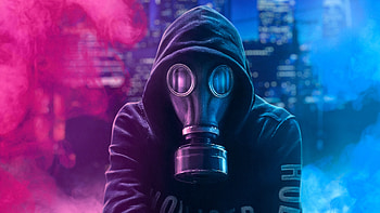 Hoodie Guy Mask Man , neon, artist, mask, hoodie HD wallpaper