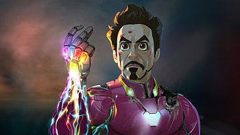 Iron Man Legacy With The Infinity Gauntlet, iron-man, superheroes, artwork, digital-art, art, artstation HD wallpaper