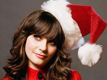 Zooey Deschanel - Christmas, model, christmas, actress, zooey deschanel, xmas, deschanel, zooey HD wallpaper
