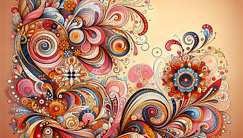 Abstract Floral Swirl, Abstract, floral design, Digital artwork HD wallpaper