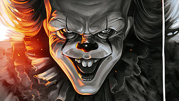 Pennywise Zombie , pennywise, it, clown, movies, zombie, artstation HD wallpaper
