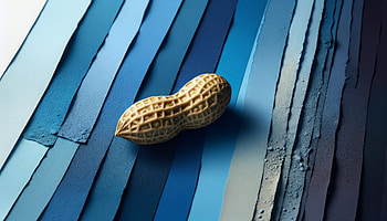 Peanut Serenity: Ultra, peanut, blue, still life, food HD wallpaper