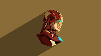 Iron Man Minimal Artwork , iron-man, superheroes, artist, artwork, digital-art, minimalism, minimalist HD wallpaper