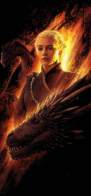 Daenerys Targaryen, Battle for Winterfell, Dragon , TV shows HD phone wallpaper