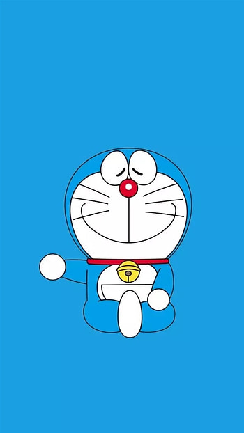 Cute Doraemon, Close Eyes, smile HD phone wallpaper