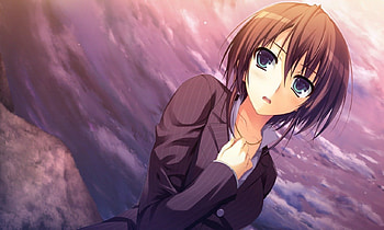 Yumi Makishima, anime girl, koi de wa naku, anime, sky HD wallpaper