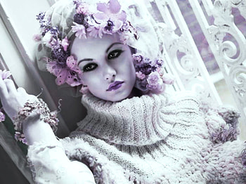 Beauty, model, flowers, female HD wallpaper