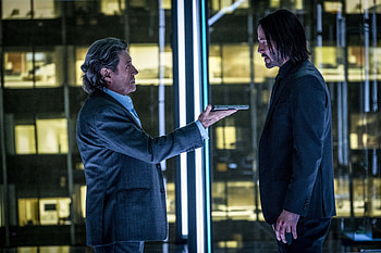 Ian McShane, John Wick, Keanu Reeves, Action film HD wallpaper