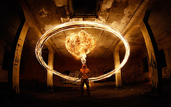People, Fire, Art , Men HD wallpaper