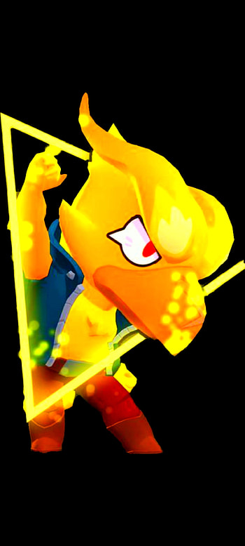 Brawl stars Crow, orange, electric blue HD phone wallpaper