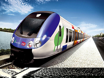 Train, sky, abstract HD wallpaper