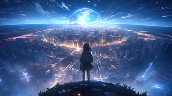 A Mirage In The Distance, anime-girl, anime, artist, artwork, digital-art HD wallpaper