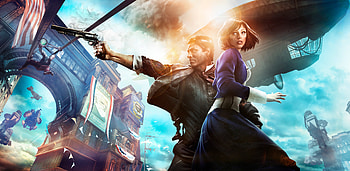 Bioshock Infinite Booker Dewitt And Elizabeth , bioshock-infinite, games, pc-games, ps-games, xbox-games HD wallpaper