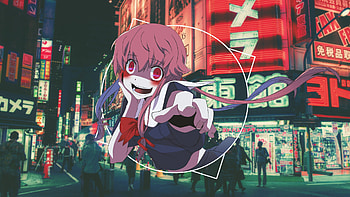 Gasai Yuno, , yuno gasai, anime HD wallpaper