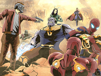 Avengers Infinity War Movie Illustration, avengers-infinity-war, artist, artwork, behance, digital-art, iron-man, spiderman, star-lord, mantis, doctor-strange HD wallpaper