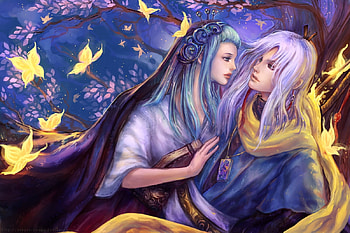 couples, abstract, fantasy, art HD wallpaper
