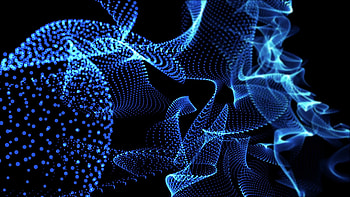 abstract neon background dancing particle loop Blue Motion Background - VideoBlocks HD wallpaper