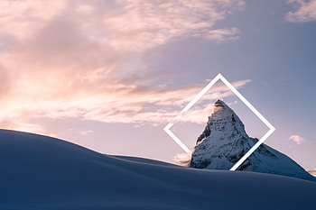 Winter Snow Nature Mountains Abstract , mountains, nature, snow, abstract, behance HD wallpaper