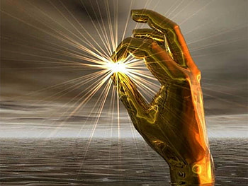 gold fingers, hands, sun, fingers, bright HD wallpaper