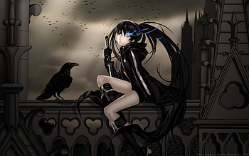 goth anime punk gothic hot girl fantasy magic emo anime girl . HD wallpaper