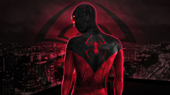 Backside Of Spider-Man Superheroes HD wallpaper