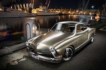 Volkswagen, Cars, Side View, Karmann Ghia, 1973 HD wallpaper