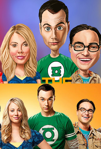 Caricature, The Big Bang Theory HD phone wallpaper