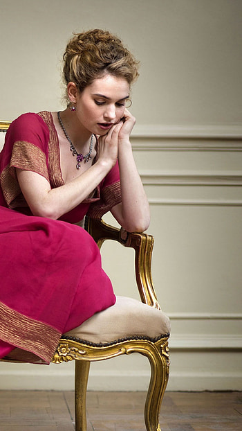 Lily James , hoot people HD phone wallpaper