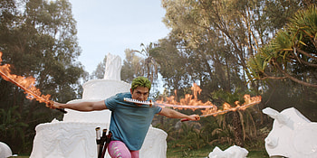Roronoa Zoro — One Piece Live-Action Quad, TV Show, One Piece (Live Action), Roronoa Zoro, Fire Sword HD wallpaper