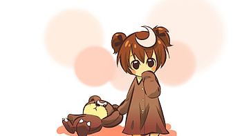 kawaii - Kawaii Mac Imac Anime Girl Cute Toy Bear. HD wallpaper