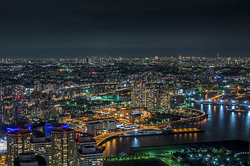 Building, Light, , Yokohama, City, Cityscape, Japan, Night, Tokyo, Cities HD wallpaper
