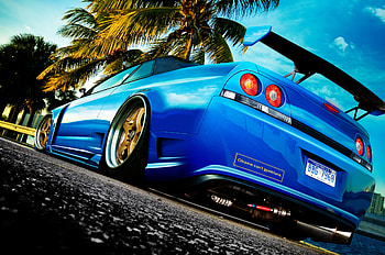 GTR R33 Close-Up, Skyline Car HD wallpaper