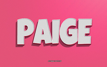 Paige, pink lines background, with names, Paige name, female names, Paige greeting card, line art, with Paige name HD wallpaper