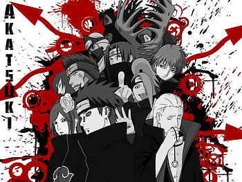 akatsuki evil comrades, naruto, anime HD wallpaper