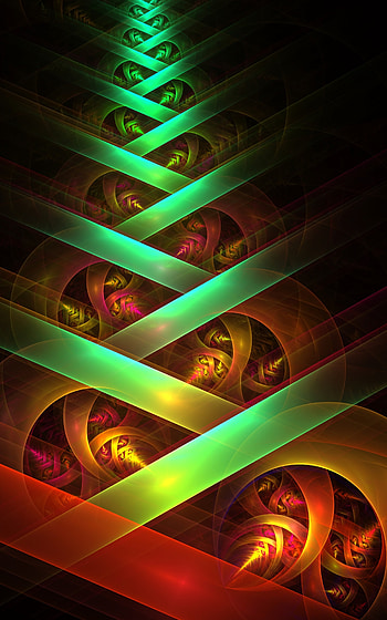 Abstract, Multicolored, Motley, Lines, Fractal, Crossing, Perspective, Prospect, Intersection HD phone wallpaper