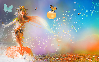 ❀ღ*•.ظ.•*❖❀ FAIRY ❀ღ*•.ظ.•*❖❀, fairy, butterfly, wp, fantasy HD wallpaper