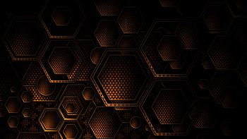 Dark, Texture, Textures, Brown, Hexagons, Geometry HD wallpaper