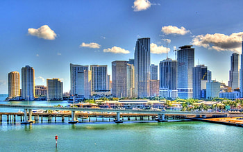 Miami Skyline, R summer cityscapes, American cities, Florida beauty HD wallpaper